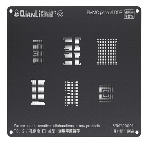 شابلون هارد EMMC اندروید مشکی و 3D برند Qianli